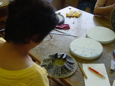 【畳の小物製作体験学習～円形畳製作偏～】畳の材料を利用して素敵な小物作り2