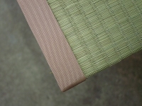 国産無着色無添加基本織り畳表使用のピンク色無地縁畳③