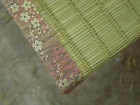 ベッド用　極太いぐさと花柄畳縁のひのき畳の製作②