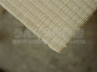 和紙製白色（乳白色）カラー畳表を使ったヘリ無し琉球新畳製作。