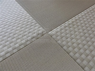 カラー市松柄縁無し琉球畳が６帖間のお部屋をステキに模様替え（大阪大東市）7