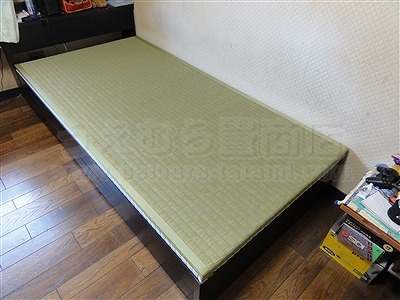 ～ベッド用畳“きなり”畳シリーズＧＯＫＵＢＵＴＯ（極太）施工事例～大阪家庭用国産畳専門店いまどきの畳屋さんうえむら畳2