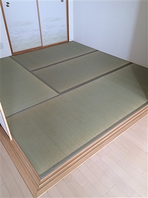厚み１５ミリの極薄畳を表替え。（大阪大東市）安全安心家庭用国産畳専門店うえむら畳3