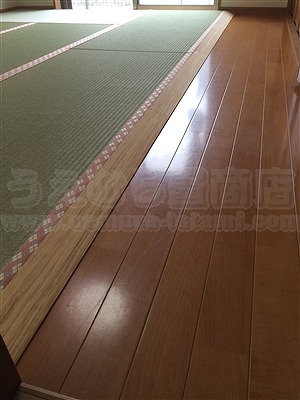 洋間から畳（フローリング畳）へ模様替え：大阪大東市家庭用国産畳専門店いまどきの畳屋さんうえむら畳2