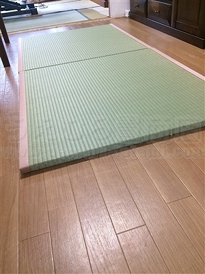 フローリングに自分TATAMIで暮らす。（大阪大東市）家庭用国産畳専門店うえむら畳3