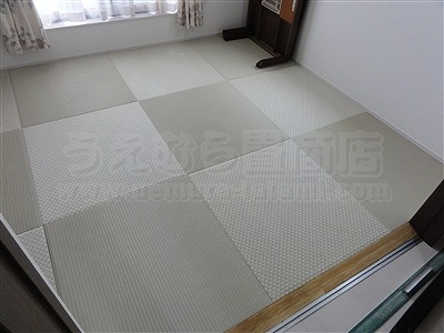 【フローリング（洋間）から琉球畳】やわらかい床で暮らしたい。（大阪寝屋川市）家庭用国産畳専門店うえむら畳4
