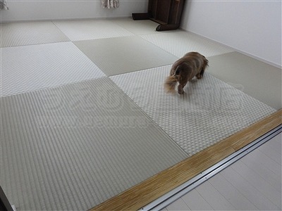 【フローリング（洋間）から琉球畳】やわらかい床で暮らしたい。（大阪寝屋川市）家庭用国産畳専門店うえむら畳8