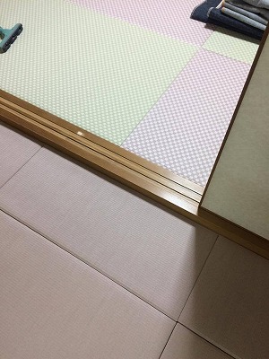 〜冷たいリビングの床をセキスイフロア畳（置き畳）でおしゃれに模様替え〜大阪大東市のイマドキの畳屋さんうえむら畳5