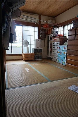 畳デザイン敷き（門真市）ハイハイできる畳へ模様替え：大阪大東市のイマドキの畳屋さんうえむら畳2