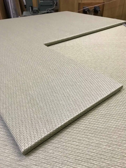 極薄縁無し琉球畳：タイルカーペットからニッポンの床に模様替え：大阪のイマドキの畳屋さんうえむら畳10
