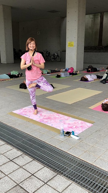 畳屋さんが“あおぞらヨガ”を応援。大阪府大東市家庭用国産畳専門店イマドキの畳屋さんうえむら畳11